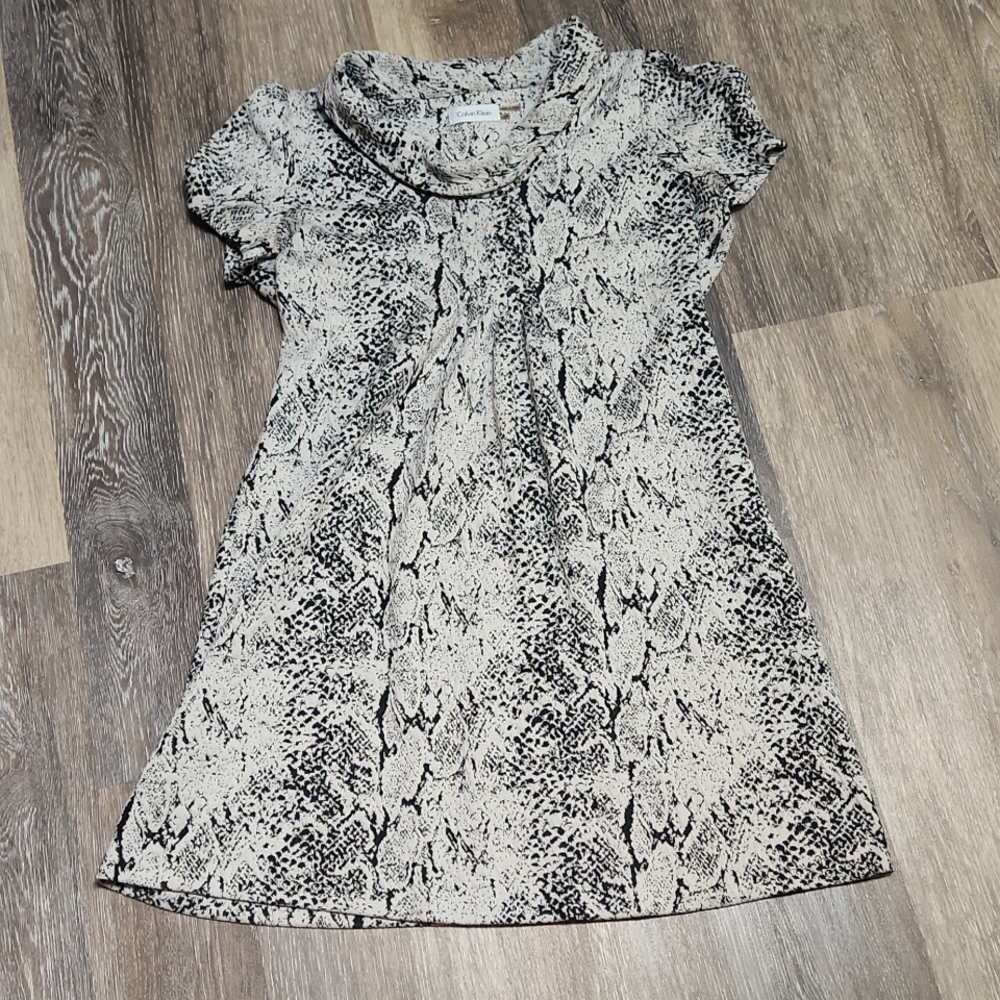 Calvin Klein Snakeskin Dress